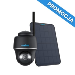 Reolink Argus B430 5Mpix WiFi 2,4 i 5GHz Akumulator czarna USB-C+  Panel Solarny 2 Czarny